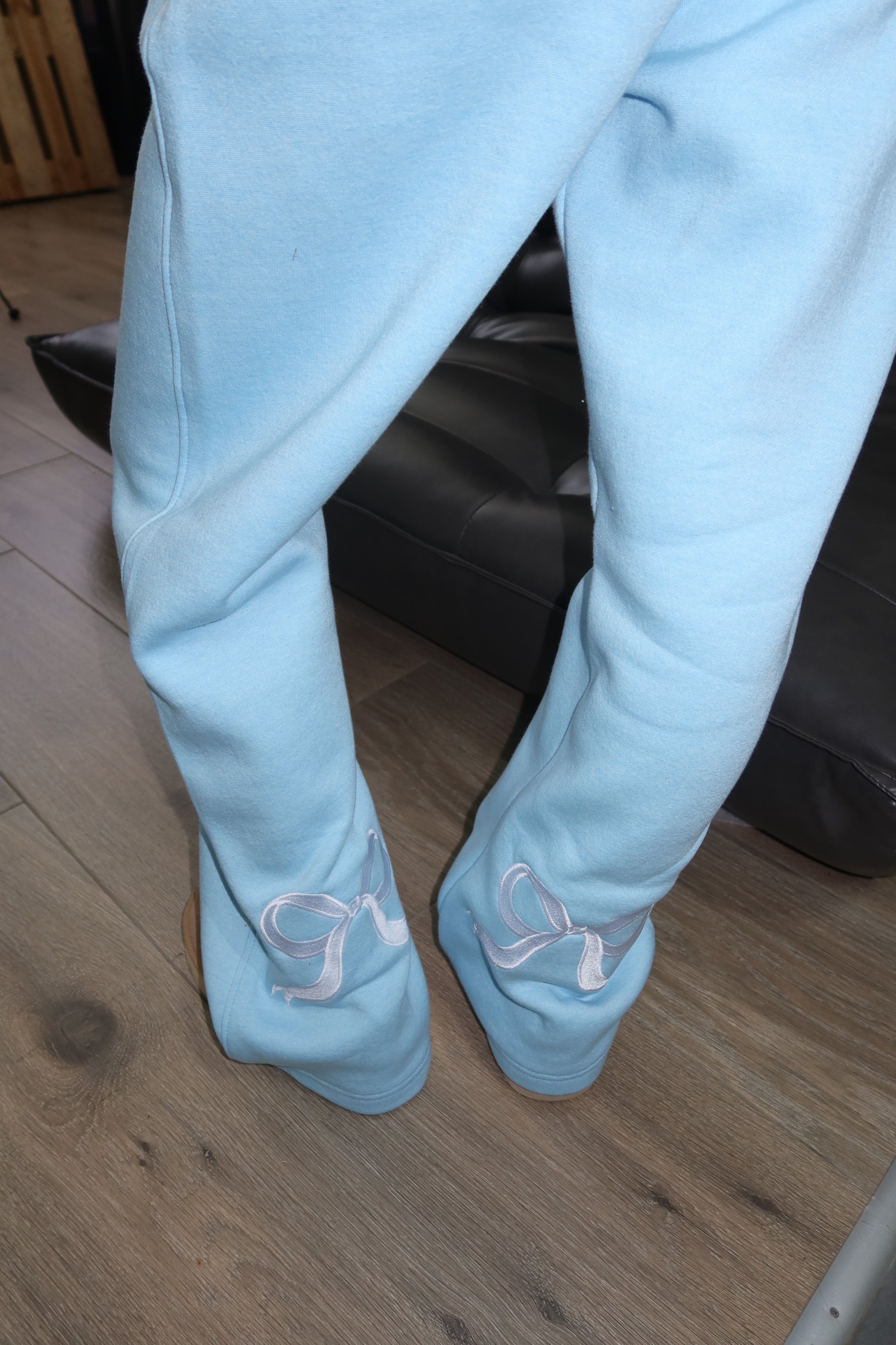 Ensemble de sport Bow bleu clair